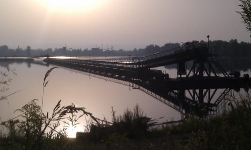 Durch den Rheinwald zur Passerelle de Deux Rives