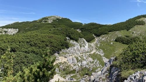 Stöhrhaus und Berchtesgadener Hochthron über die Albachklamm