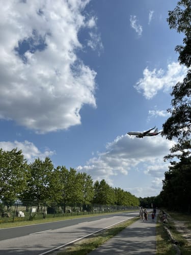 Radtour um den Frankfurter Flughafen