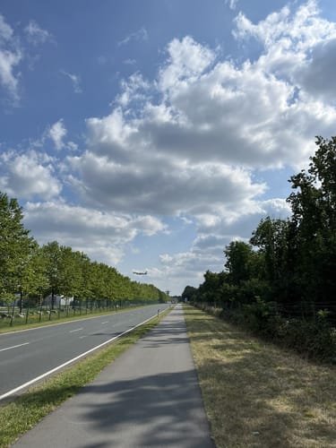 Radtour um den Frankfurter Flughafen