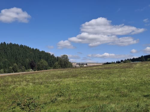 Schloß Purschenstein zur Talsperre Rauschenbach