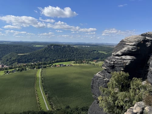 Nordabstieg Lilienstein
