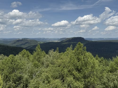 Durch einsame Wälder zu felsigen Aussichtskanzeln