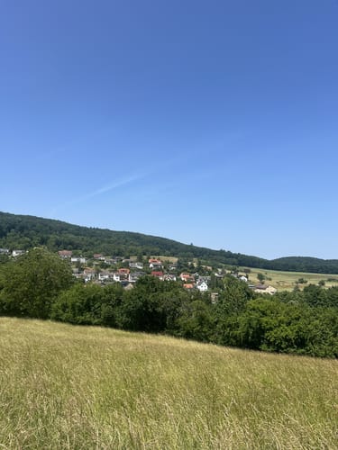 Steinbruch Nieder-Beerbach und Burg Frankenstein