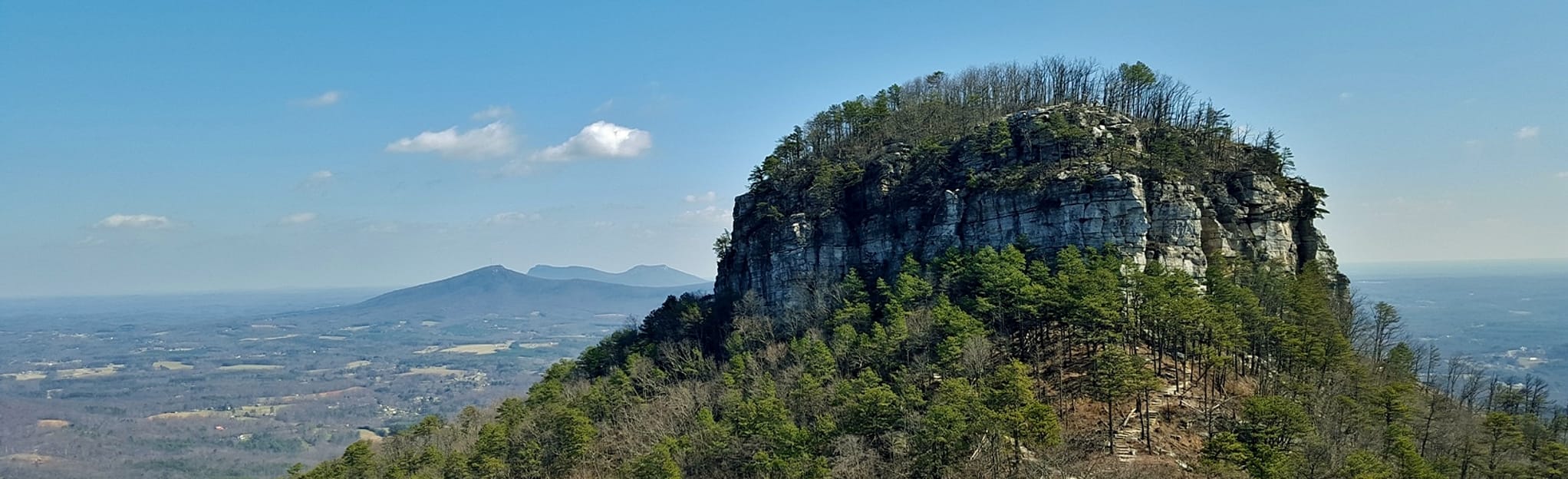 Pilot Mountain via Mountain, Grindstone, Jomeokee, and Ledge Spring