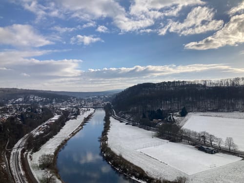 Weser-Skywalk: Holzweg und Klippensteig