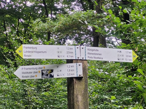 Steinbergen - Wesergebirge - Porta Westfalica