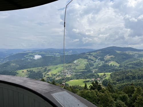 Zell im Wiesental - Hohe Möhr-Turm - Atzenbacher Wasserfall