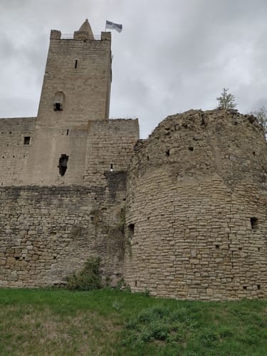 Himmelreichweg Geopfad über Rudelsburg Burg Saaleck