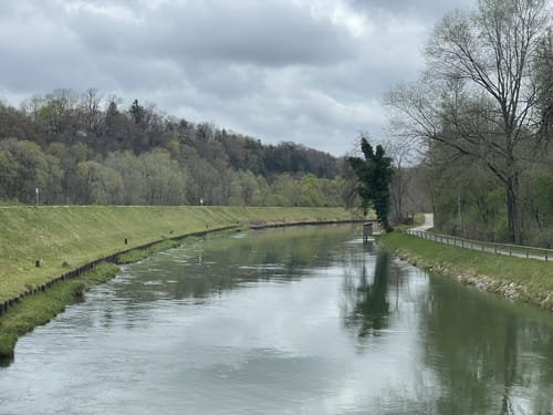 Sonnenanbetertour an der Isar