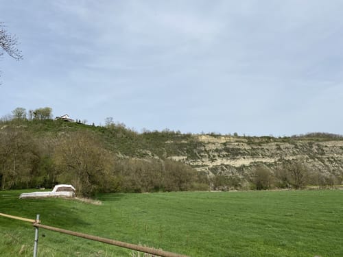 Himmelreichweg Geopfad über Rudelsburg Burg Saaleck