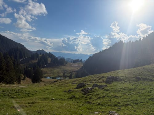 Sachrang nach Geigelstein über den Ackerwaldweg