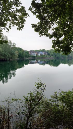 Latumer See und Park Schloss Pesch ab Lank-Latum