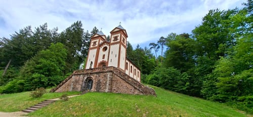 Echterspfahl - Zeugplatte - Heimbuchenthal - Schloss Mespelbrunn