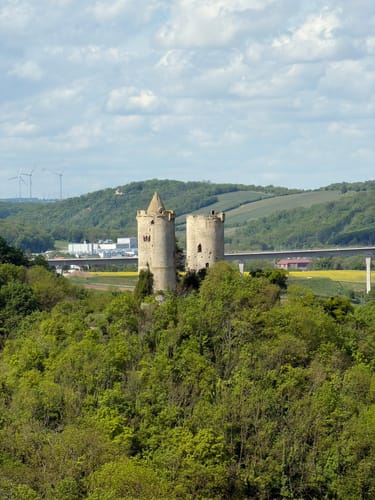 Himmelreichweg Geopfad über Rudelsburg Burg Saaleck