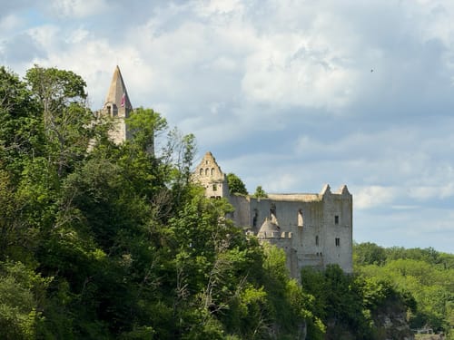 Himmelreichweg Geopfad über Rudelsburg Burg Saaleck