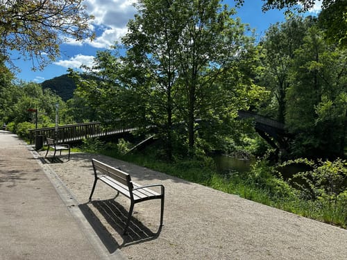 Um das Staubecken in Heimbach