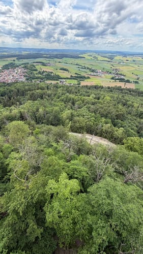 Vulkanlandschaft Rauher Kulm Gelbe - Blaue Linien