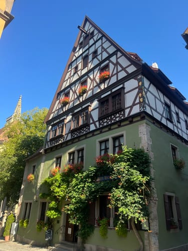 Rothenburg ob der Tauber: Alte Stadtmauer mit Wehrgang Runde