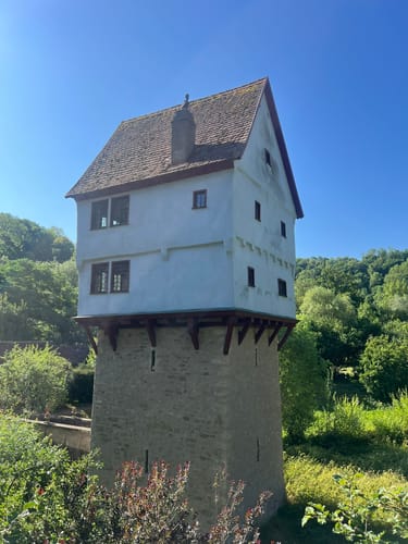Rothenburg ob der Tauber: Alte Stadtmauer mit Wehrgang Runde