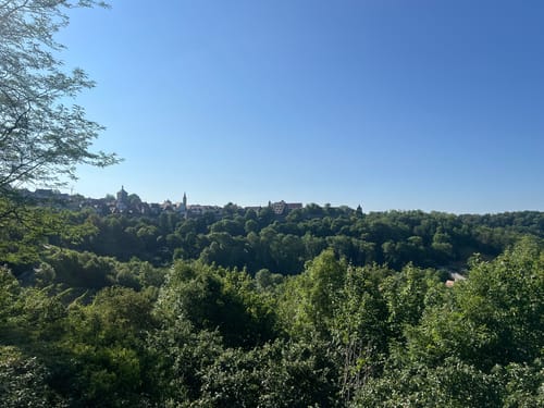 Rothenburg ob der Tauber: Alte Stadtmauer mit Wehrgang Runde