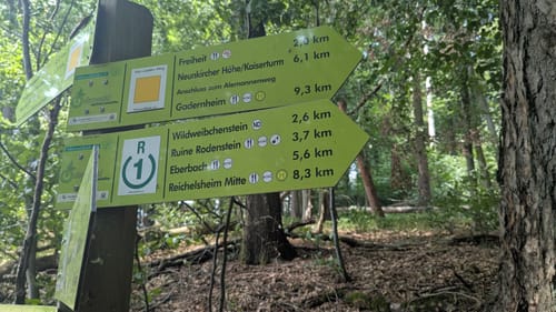 Rundwanderweg Reichelsheim 1: Sagenweg Wildweibchenstein
