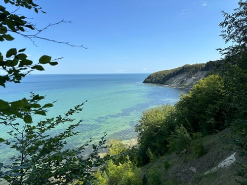 Hochuferwanderweg zum Schwarzen See und zum Jagdhaus Granitz
