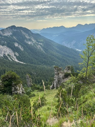 Alpspitz Bergstation - Hochalm - Kreuzeck Bergstation
