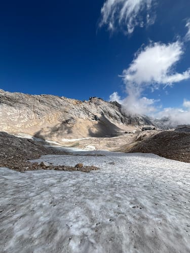 Zugspitze von der Talstation der Ehrwalder Alm