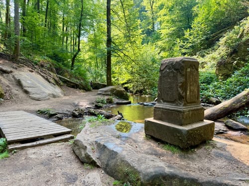 Trippstadt - Burg Wilenstein -Karlstalschlucht