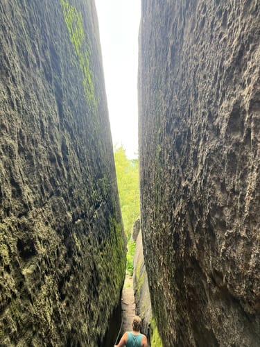 Umrundung des Quirls und auf das große Plateau des Pfaffensteins