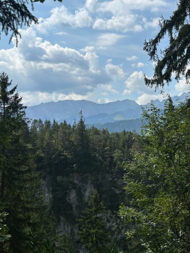 Partenkirchen - Schalmeischlucht - Sonnenuhr Aussicht