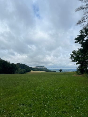 Umrundung des Quirls und auf das große Plateau des Pfaffensteins