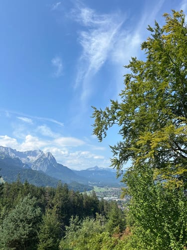 Partenkirchen - Schalmeischlucht - Sonnenuhr Aussicht