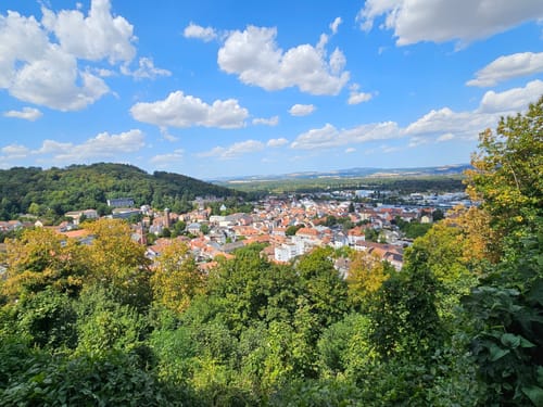 Landstuhl - Schlossruine Nanstein - Heidenfelsen