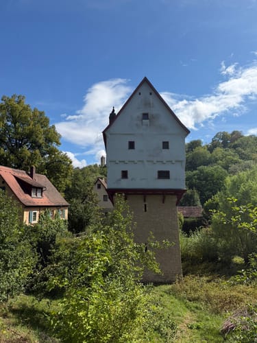 Rothenburg ob der Tauber: Alte Stadtmauer mit Wehrgang Runde
