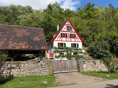 Rothenburg ob der Tauber: Alte Stadtmauer mit Wehrgang Runde
