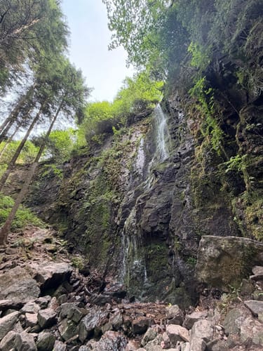 Burgbachwasserfall und Burgbachfelsen