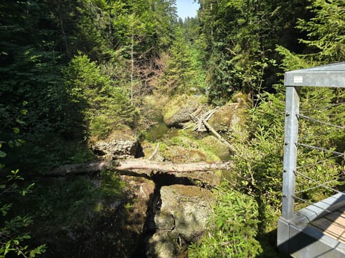 Eistobel: Oberer Wasserfall am Eissteg
