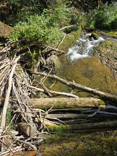 Eistobel: Oberer Wasserfall am Eissteg