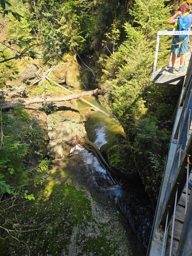 Eistobel: Oberer Wasserfall am Eissteg