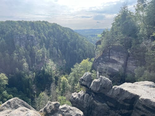 Zum Balkon der Sächsischen Schweiz