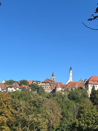 Rothenburg ob der Tauber: Alte Stadtmauer mit Wehrgang Runde