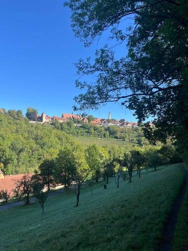 Rothenburg ob der Tauber: Alte Stadtmauer mit Wehrgang Runde