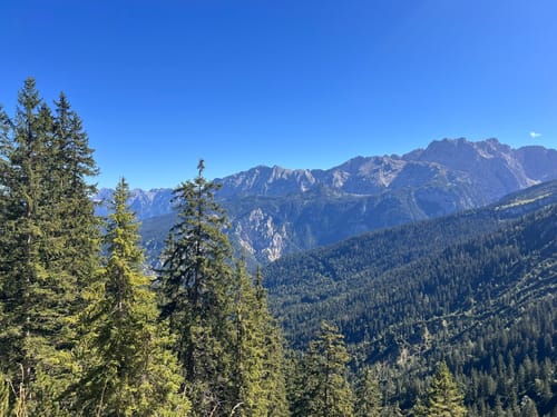 Alpspitz Bergstation - Hochalm - Kreuzeck Bergstation