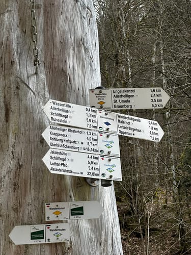 Allerheiligen-Wasserfall zum Schliffkopf Rundweg