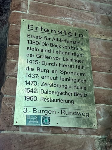 Erfenstein: Drei Burgenweg