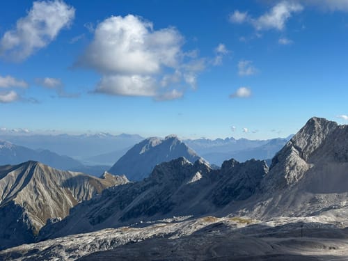 Zugspitze von der Talstation der Ehrwalder Alm