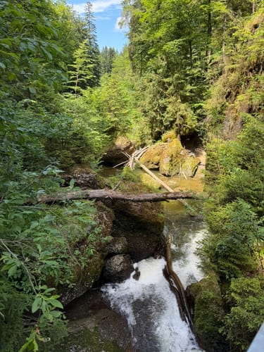 Eistobel: Oberer Wasserfall am Eissteg