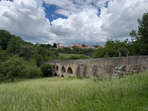Rothenburg ob der Tauber: Alte Stadtmauer mit Wehrgang Runde